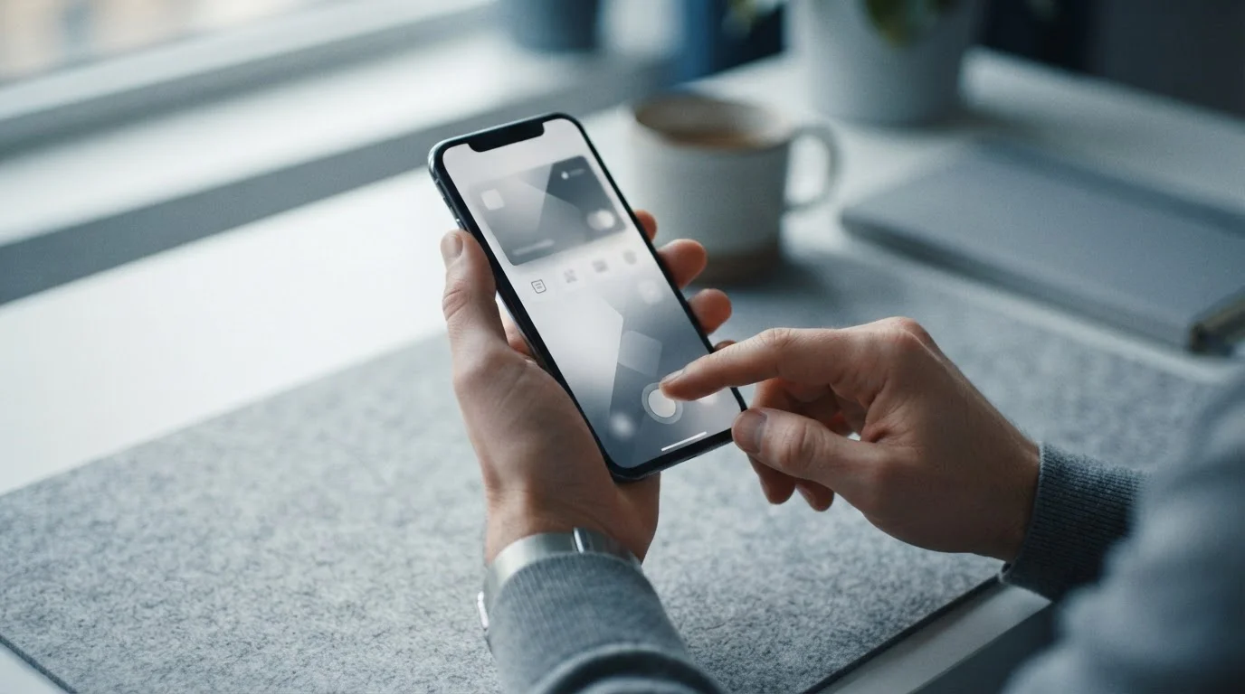 Usuario realizando un pago con Apple Pay en un iPhone para casas de apuestas