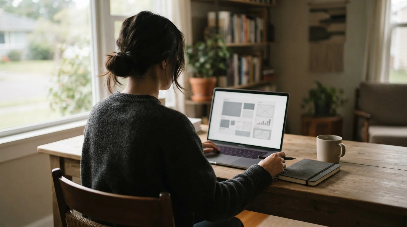 Persona revisando opciones de apuestas online en ordenador portátil