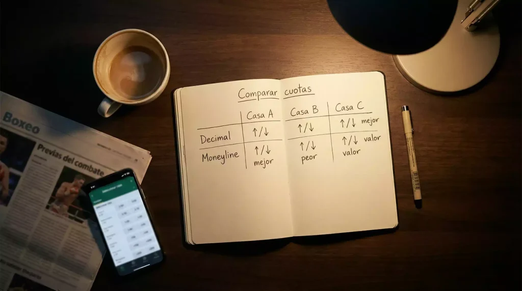 Comparar cuotas de boxeo entre casas de apuestas