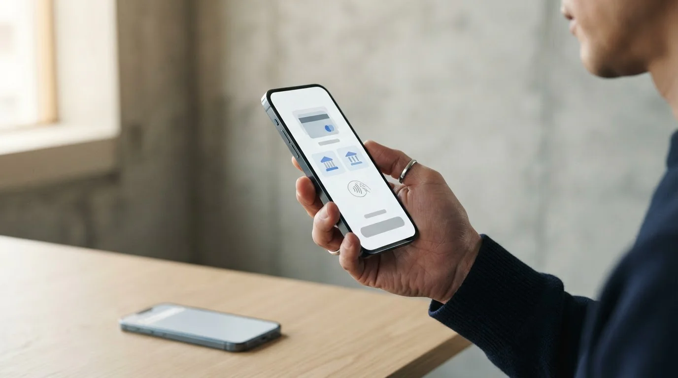 Smartphone mostrando opciones de pago en plataforma de apuestas regulada