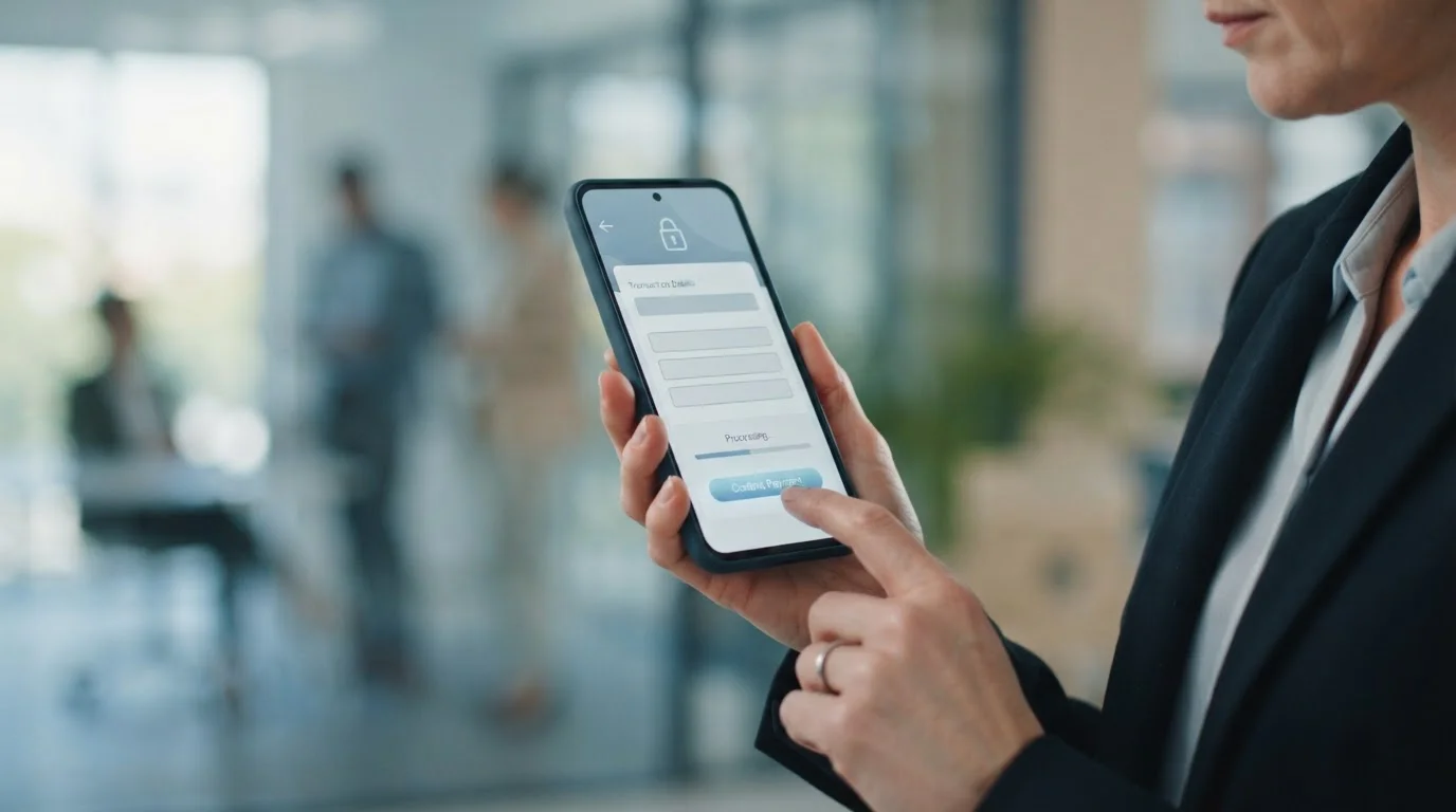 Smartphone mostrando interfaz de pago digital en el contexto del marco regulatorio español